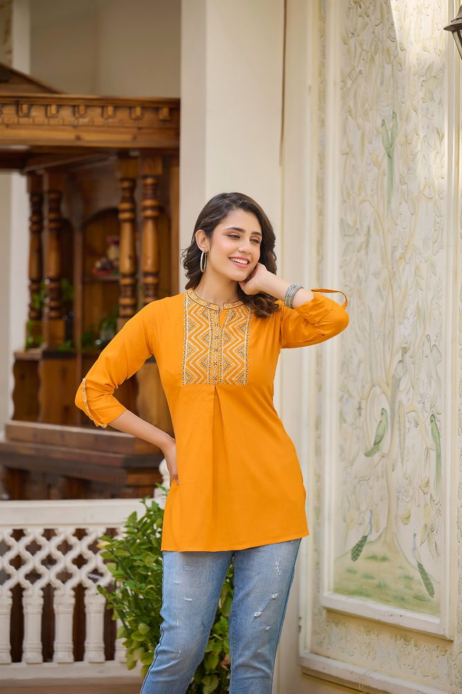 Ada By Rangmaya Rayon Designer Western Ladies Top Wholesale Shop In Surat